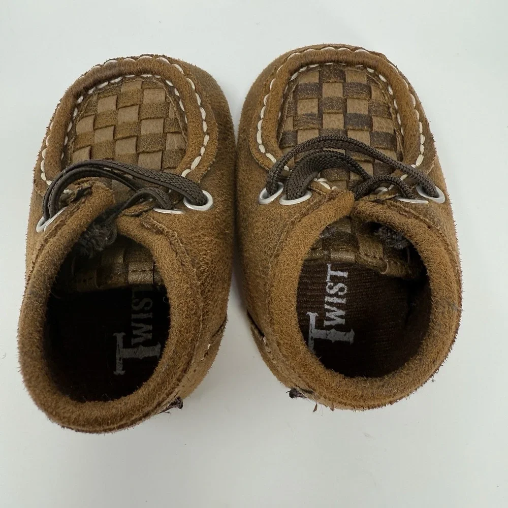 Twister Infant‎ Size 1 Carson Bucker Casual Brown Shoes 4424802-01
